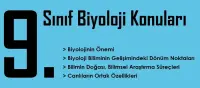 9. Sınıf Biyoloji Konuları ve Müfredatı (2025-2026)