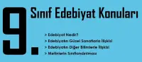 9. Sınıf Edebiyat Konuları ve Müfredatı (2025-2026)