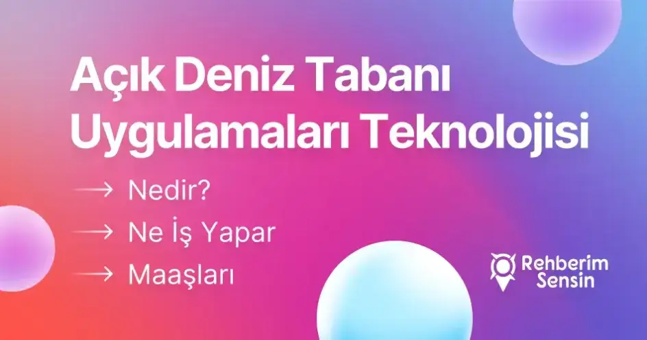 Açık Deniz Tabanı Uygulamaları Teknolojisi Nedir? Ne İş Yapar? Maaşları