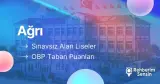Ağrı OBP Liseleri, Sınavsız Alan Ağrı Liseleri