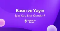 Basın ve Yayın için Kaç Net Gerekir?