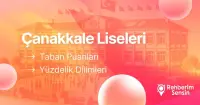 2025-2026 Çanakkale Liseleri Taban Puanları ve En İyi Liseler