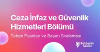Ceza İnfaz ve Güvenlik Hizmetleri Taban Puanları ve Başarı Sıralaması (2026)