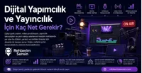Dijital Yapımcılık ve Yayıncılık İçin Kaç Net Gerekir?