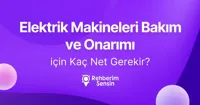 (2 Yıllık) Elektrik Makineleri Bakım ve Onarımı için Kaç Net Gerekir?