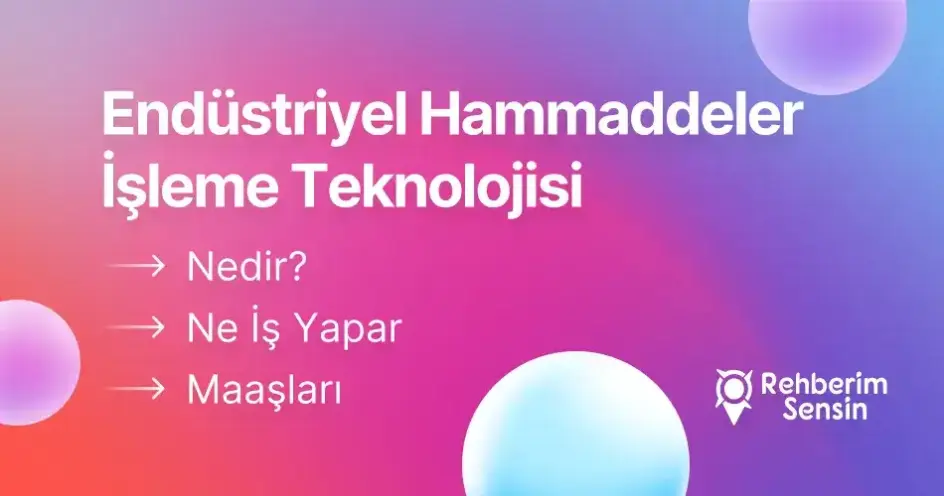 Endüstriyel Hammaddeler İşleme Teknolojisi Nedir? Ne İş Yapar? Maaşları