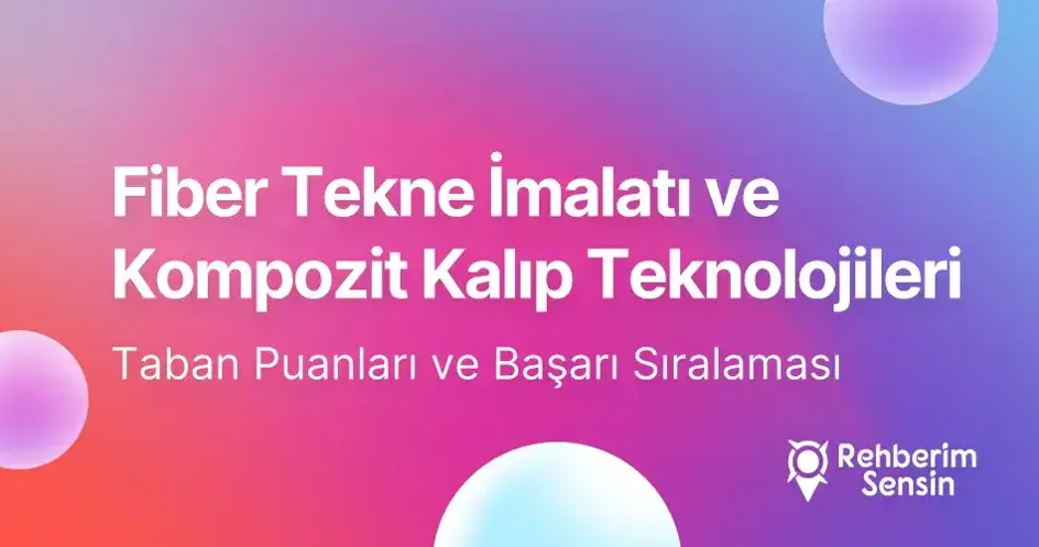 Fiber Tekne İmalatı ve Kompozit Kalıp Teknolojileri Taban Puanları ve Başarı Sıralaması (2026)