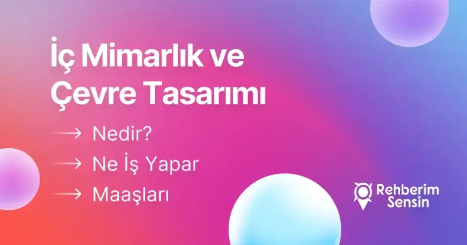 İç Mimarlık ve Çevre Tasarımı Nedir? Ne İş Yapar? Maaşları