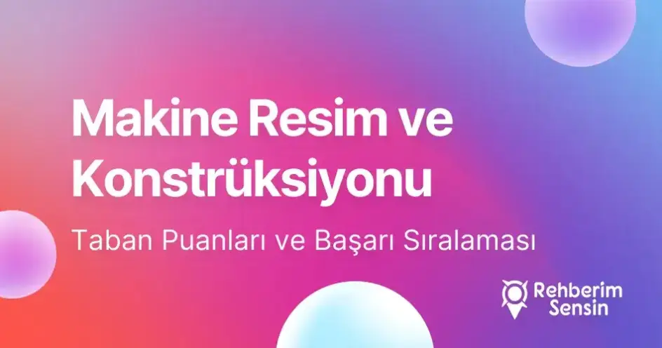 Makine Resim ve Konstrüksiyonu Taban Puanları ve Başarı Sıralaması (2026)