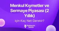 Menkul Kıymetler ve Sermaye Piyasası (2 Yıllık) için Kaç Net Gerekir?