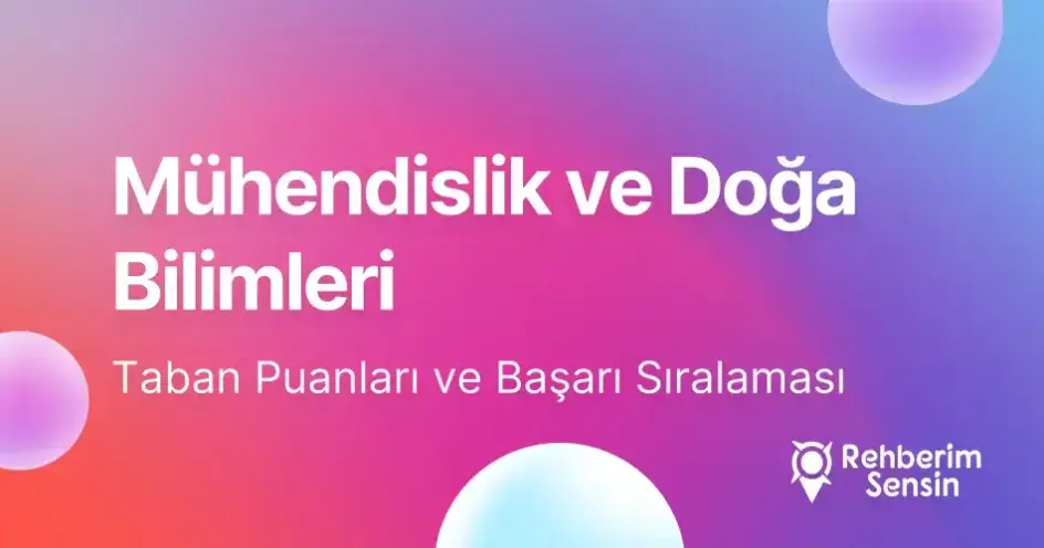 Mühendislik ve Doğa Bilimleri Programları Taban Puanları ve Başarı Sıralaması (2026)