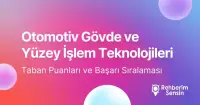 Otomotiv Gövde ve Yüzey İşlem Teknolojileri Taban Puanları ve Başarı Sıralaması (2026)