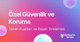 Özel Güvenlik ve Koruma Taban Puanları ve Başarı Sıralaması (2026)