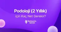 Podoloji (2 Yıllık) için Kaç Net Gerekir?