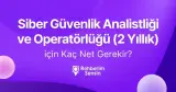 Siber Güvenlik Analistliği ve Operatörlüğü (2 Yıllık) için Kaç Net Gerekir?