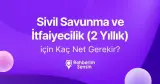 Sivil Savunma ve İtfaiyecilik (2 Yıllık) için Kaç Net Gerekir?