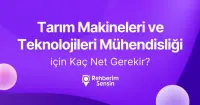 Tarım Makineleri ve Teknolojileri Mühendisliği için Kaç Net Gerekir?