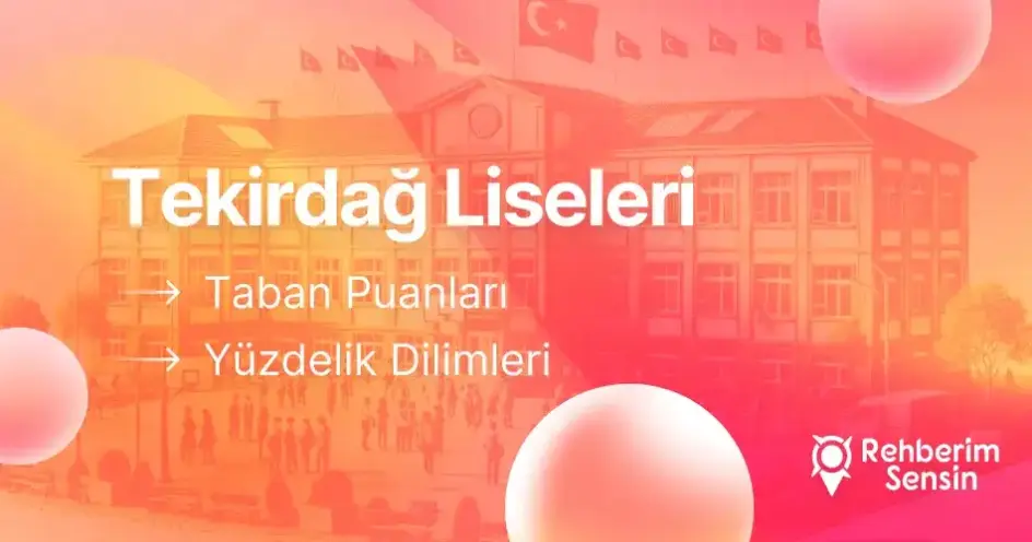 2025-2026 Tekirdağ Liseleri Taban Puanları ve En İyi Liseler