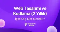 Web Tasarımı ve Kodlama (2 Yıllık) için Kaç Net Gerekir?