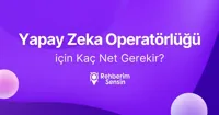 (2 Yıllık) Yapay Zeka Operatörlüğü için Kaç Net Gerekir?
