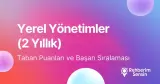 Yerel Yönetimler Taban Puanları ve Başarı Sıralaması (2 Yıllık) (2026)