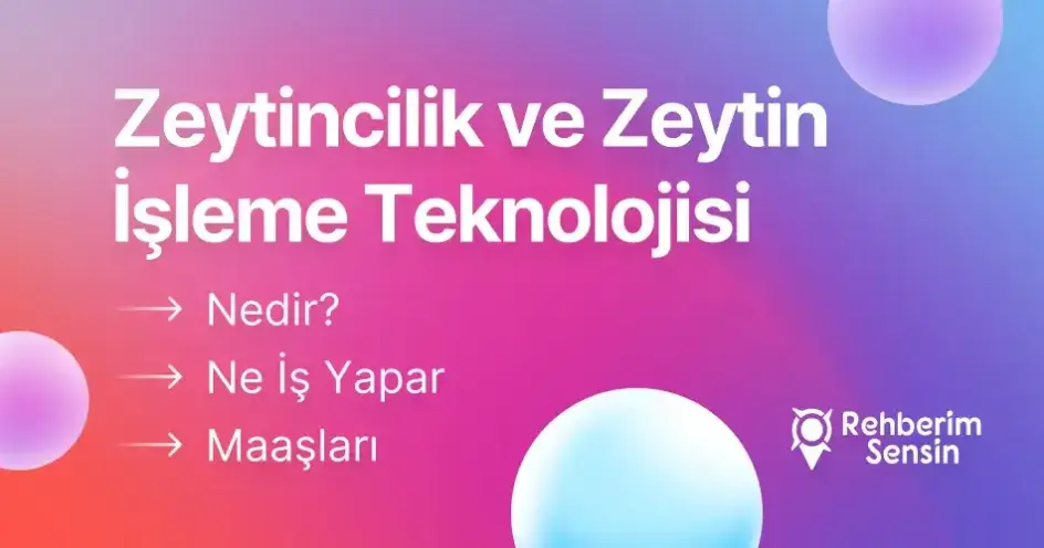 Zeytincilik ve Zeytin İşleme Teknolojisi Nedir? Ne İş Yapar? Maaşları